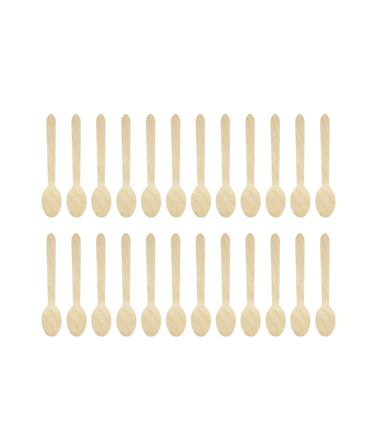Wooden Spoons 16cm 24pk