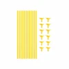 Yellow Balloon Stick & Cup Set 12pk