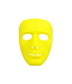 Yellow Full Face Plastic Mask