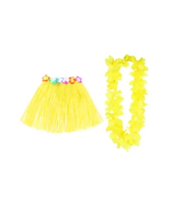 Yellow Hula Raffia Set 2pk