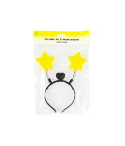 Yellow LED Star Headband 20x23cm