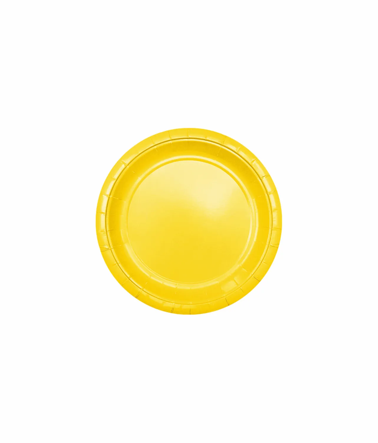 Yellow Paper Plates 20x7in