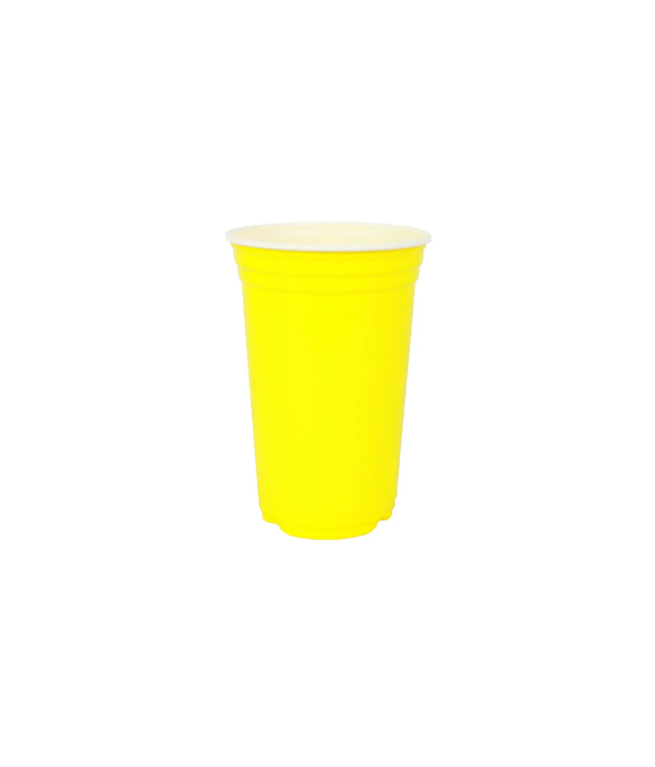 Yellow PP Plastic Cups 10oz 25pk